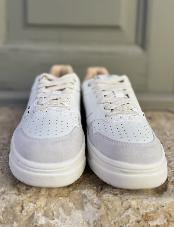 U.S. Grand Polo λευκά ανδρικά casual sneakers GPM23250