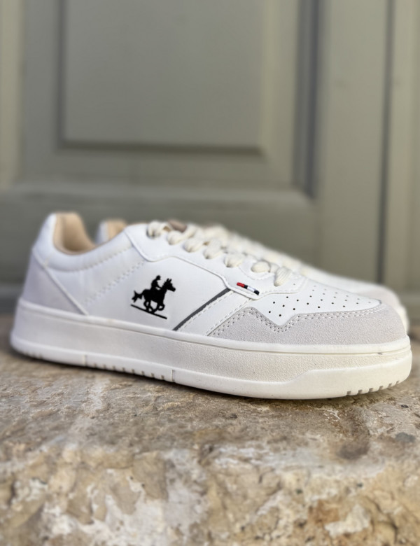 U.S. Grand Polo λευκά ανδρικά casual sneakers GPM23250