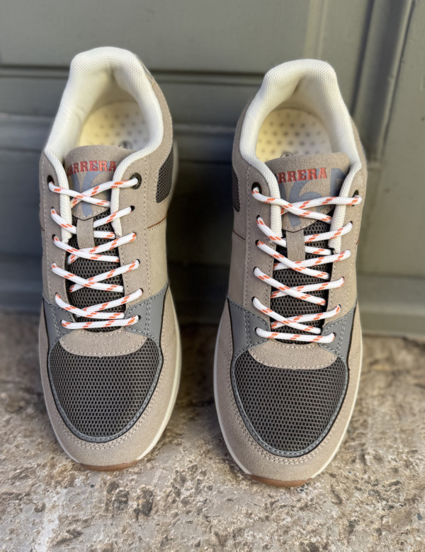 Carrera ανδρικά μπεζ casual sneakers CAM53200