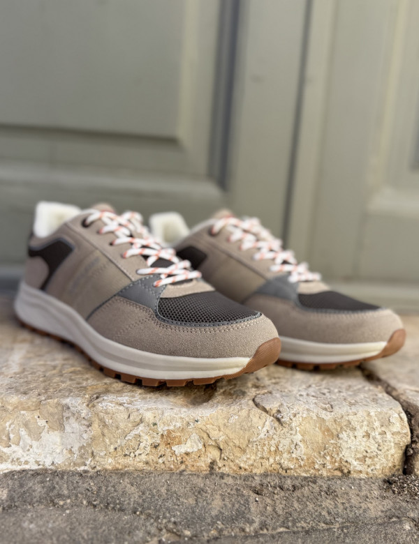 Carrera ανδρικά μπεζ casual sneakers CAM53200
