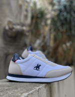 US Grand Polo ανδρικά λευκά-μπεζ sneakers  GPM413210