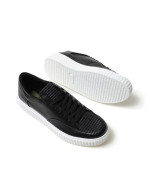 Ανδρικά ασπρόμαυρα Sneakers ανάγλυφο σχέδιο CH017