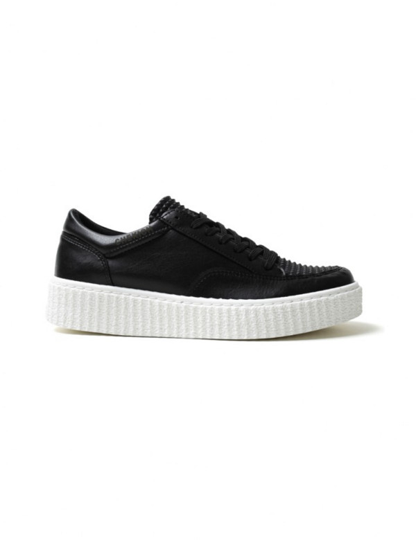 Ανδρικά ασπρόμαυρα Sneakers ανάγλυφο σχέδιο CH017