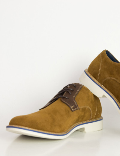 Ανδρικά κάμελ σουέντ δετά παπούτσια Casual EL0636R