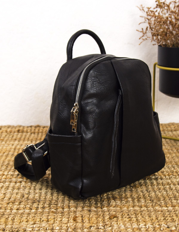 Γυναικείο μαύρο mini Backpack δερματίνη CK5690