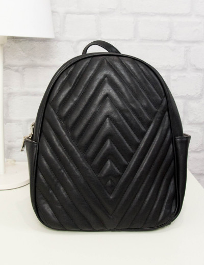 Γυναικείο μαύρο Mini Backpack καπιτονέ CK56852