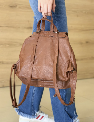 Γυναικεία ταμπά τσάντα πλάτης πουγκί δερματίνη 01274T