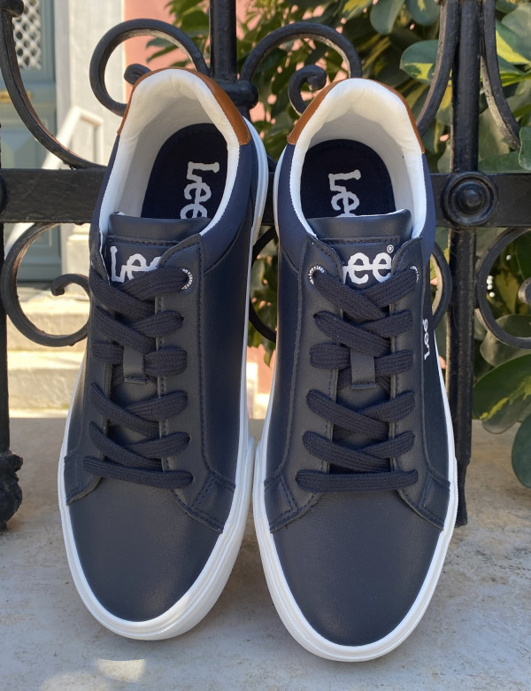 Lee ανδρικά μπλε navy casual sneakers 50261024B