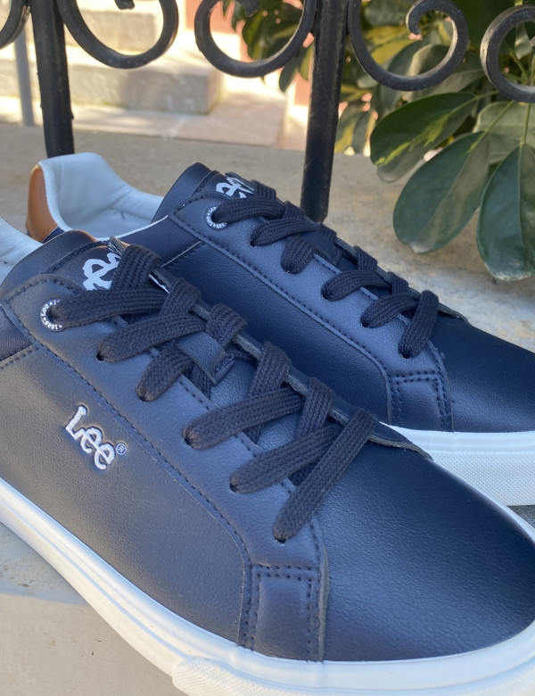 Lee ανδρικά μπλε navy casual sneakers 50261024B