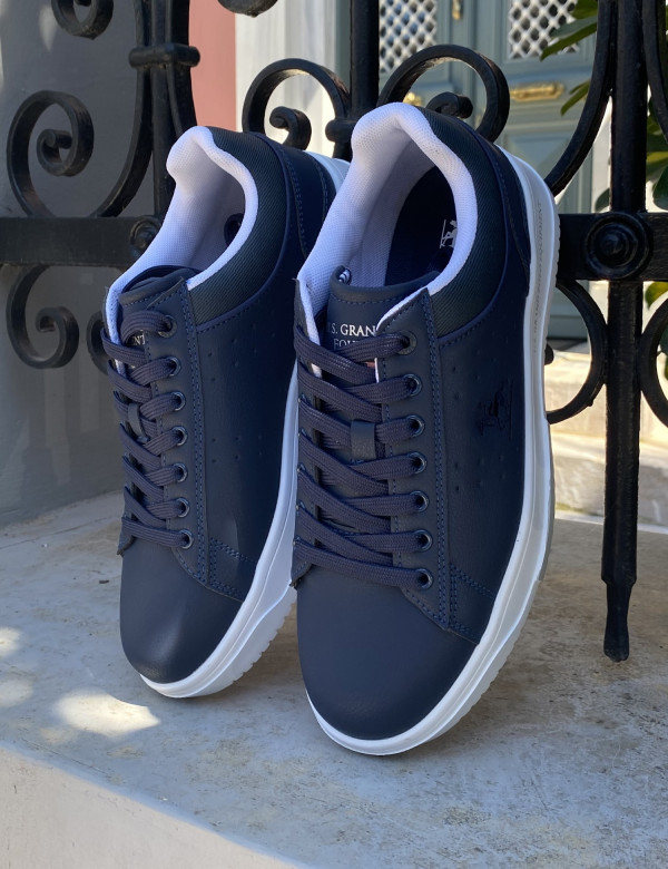 US GRAND POLO ανδρικά μπλε navy casual sneakers GPM21265L
