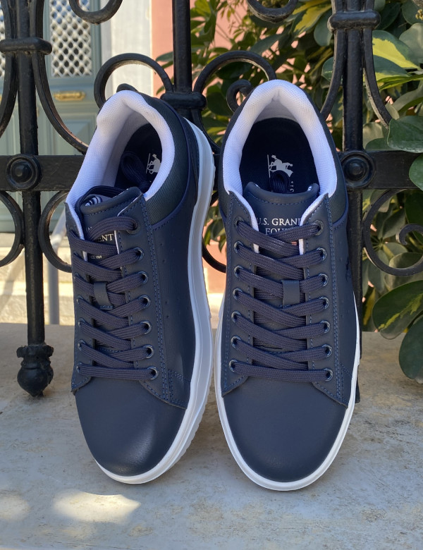 US GRAND POLO ανδρικά μπλε navy casual sneakers GPM21265L