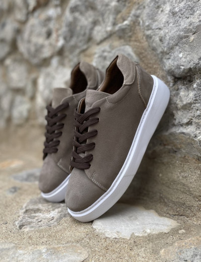 Ανδρικά πούρο δερμάτινα casual sneakers HG175544P