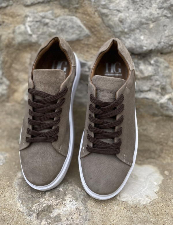 Ανδρικά πούρο δερμάτινα casual sneakers HG175544P