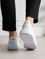 Ανδρικά λευκά δίσολα Sneakers λαστιχένια σόλα CH2613