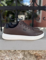 Lee ανδρικά καφέ casual sneakers 5026303434B