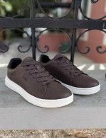 Lee ανδρικά καφέ casual sneakers 5026303434B