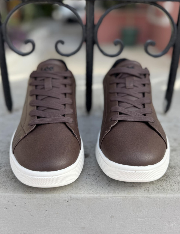 Lee ανδρικά καφέ casual sneakers 5026303434B
