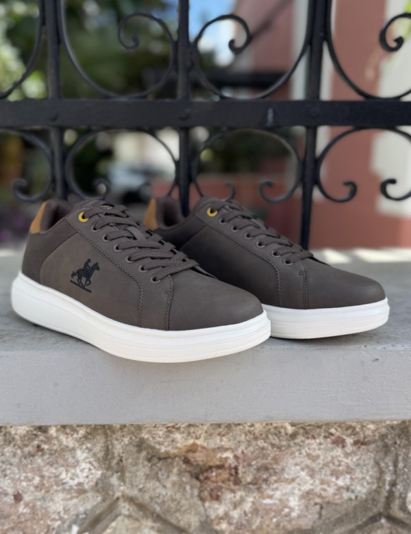 US GRAND POLO ανδρικά καφέ casual sneakers GPM21135K