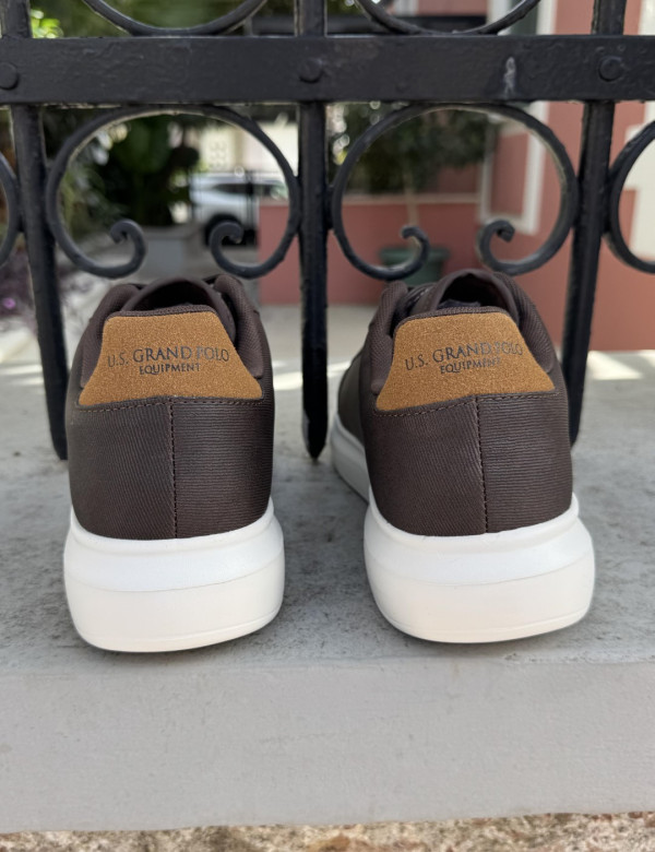 US GRAND POLO ανδρικά καφέ casual sneakers GPM21135K