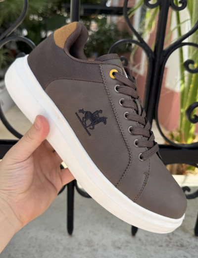 US GRAND POLO ανδρικά καφέ casual sneakers GPM21135K
