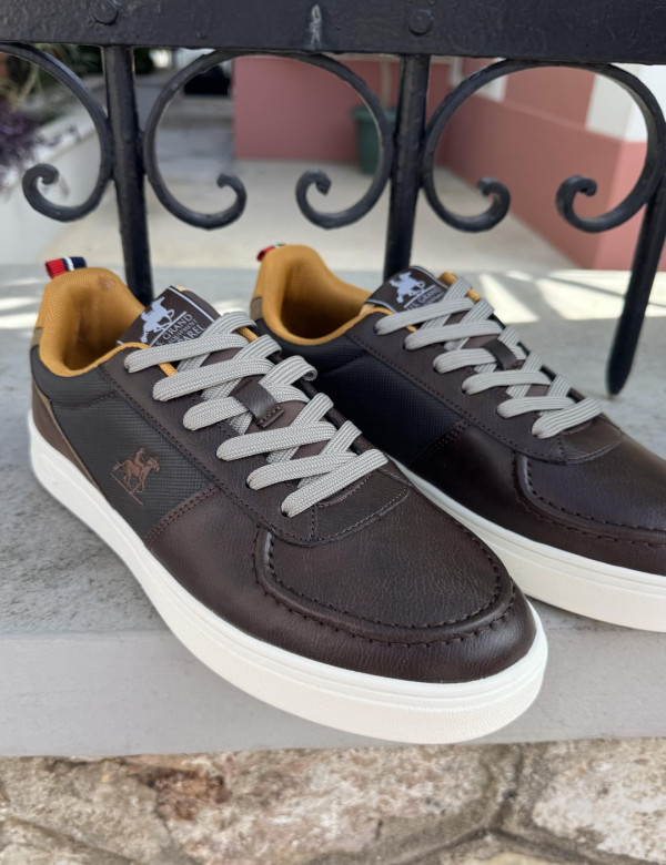 U.S. Grand Polo καφέ ανδρικά casual sneakers GPM23955