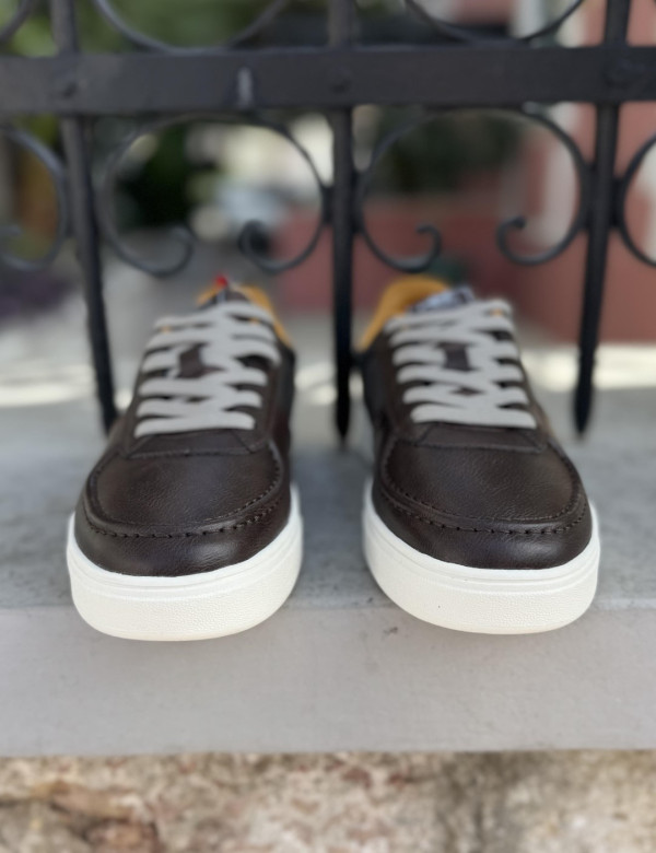 U.S. Grand Polo καφέ ανδρικά casual sneakers GPM23955