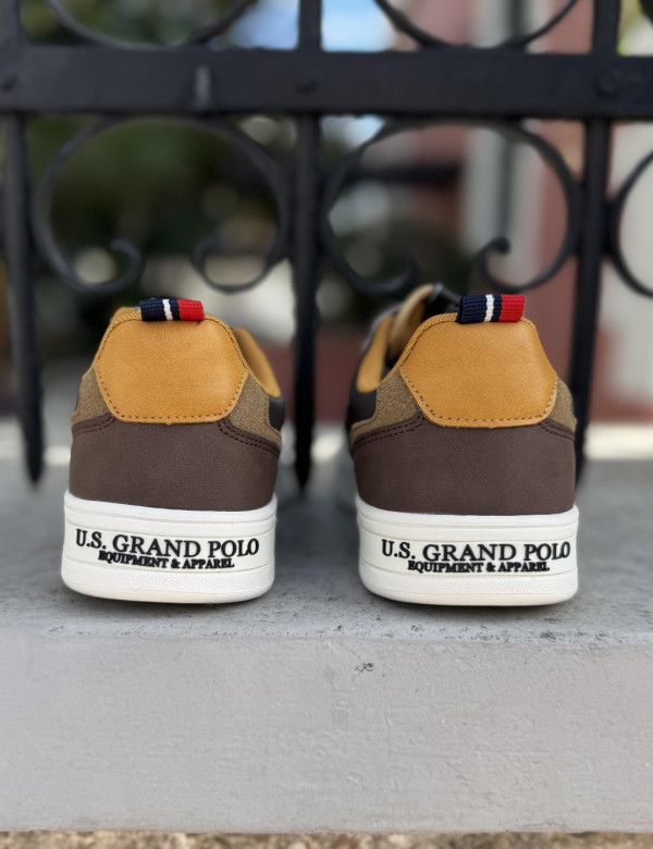 U.S. Grand Polo καφέ ανδρικά casual sneakers GPM23955