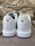 US GRAND POLO ανδρικά λευκά casual sneakers GPM21136