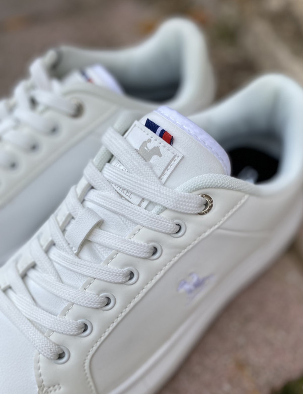 US GRAND POLO ανδρικά λευκά casual sneakers GPM21136