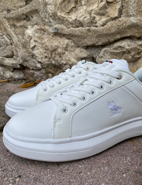US GRAND POLO ανδρικά λευκά casual sneakers GPM21136