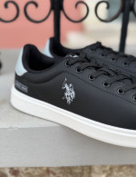 U.S. Polo Assn. ανδρικά ασπρόμαυρα casual sneakers BYRON001DBLK