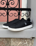 U.S. Polo Assn. ανδρικά ασπρόμαυρα casual sneakers BYRON001DBLK