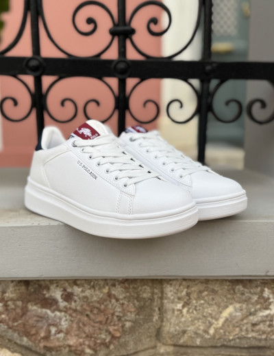 U.S. Polo Assn. ανδρικά λευκά casual sneakers CODY013WHIDBL14