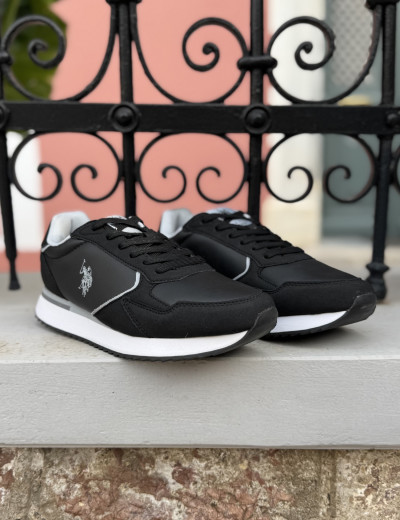 U.S. Polo Assn. ανδρικά μαύρα casual sneakers CHRIS001BLK