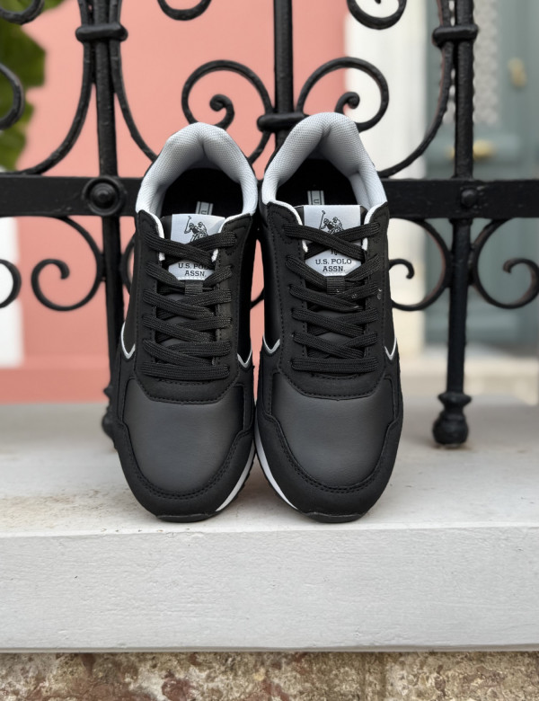 U.S. Polo Assn. ανδρικά μαύρα casual sneakers CHRIS001BLK