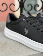 U.S. Polo Assn. ανδρικά ασπρόμαυρα casual sneakers CODY010ABLK