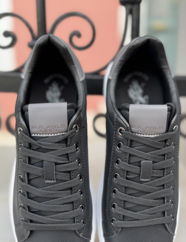 U.S. Polo Assn. ανδρικά ασπρόμαυρα casual sneakers CODY010ABLK