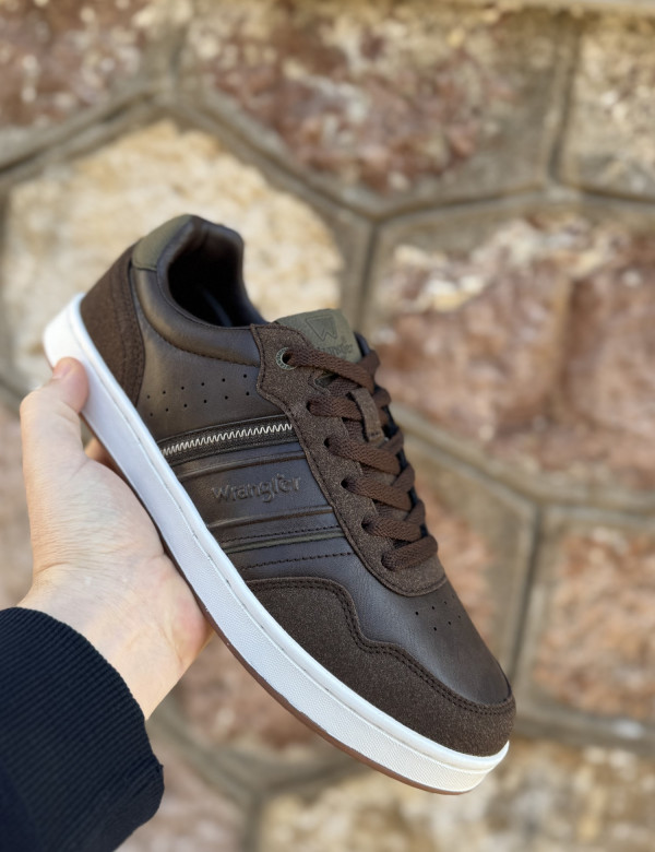 Wrangler αντρικά καφέ sneakers 2025300634B