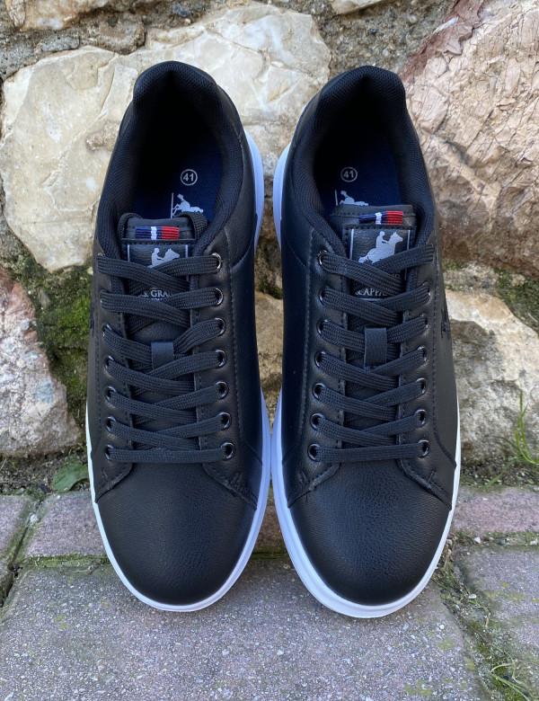 US GRAND POLO ανδρικά ασπρόμαυρα casual sneakers GPM21136M