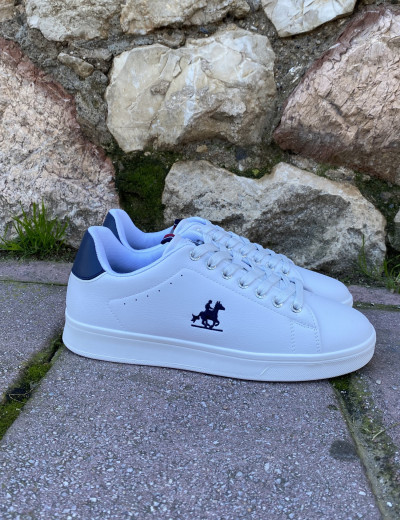 US GRAND POLO ανδρικά λευκά casual sneakers GPM524000