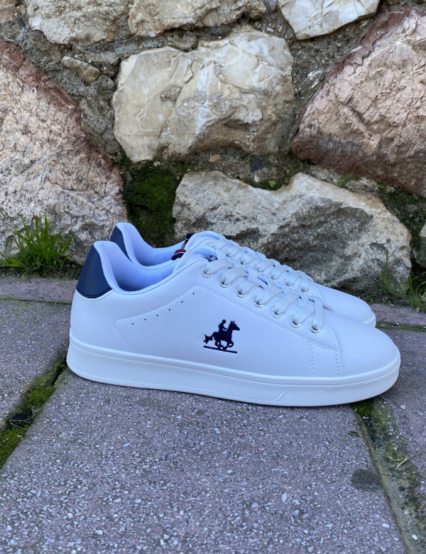 US GRAND POLO ανδρικά λευκά casual sneakers GPM524000