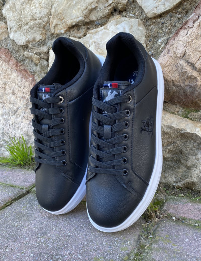 US GRAND POLO ανδρικά ασπρόμαυρα casual sneakers GPM21136M