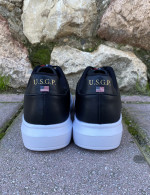 US GRAND POLO ανδρικά ασπρόμαυρα casual sneakers GPM21136M