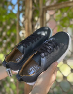 Ανδρικά μπλε δερμάτινα casual Sneakers HG175542B