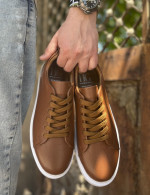 Ανδρικά ταμπά δερμάτινα casual Sneakers HG175542T