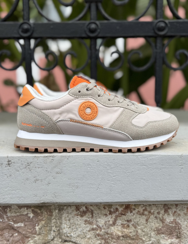 Refresh αντρικά μπεζ sneakers με ύφασμα 175515