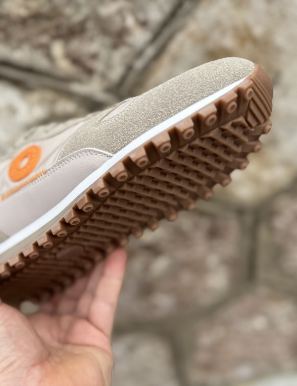 Refresh αντρικά μπεζ sneakers με ύφασμα 175515