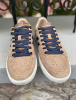 Teddy Smith ανδρικά κάμελ sneakers με μπλε λεπτομέρειες 120595