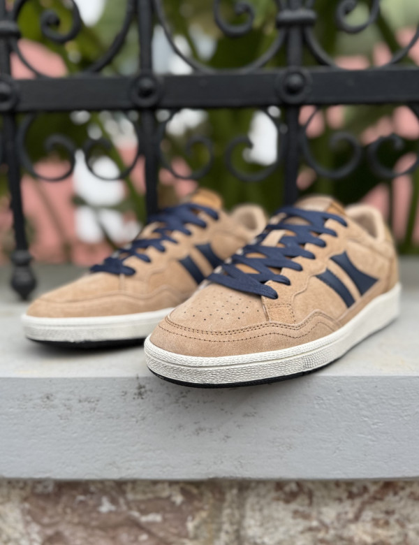 Teddy Smith ανδρικά κάμελ sneakers με μπλε λεπτομέρειες 120595