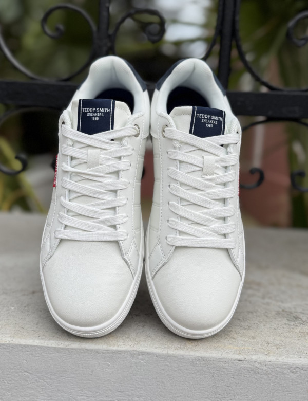 Teddy Smith ανδρικά λευκά sneakers 120628W